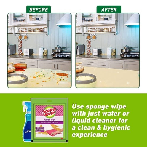 Scotch Brite Sponge Wipe Big Super Save Pack 1 pc