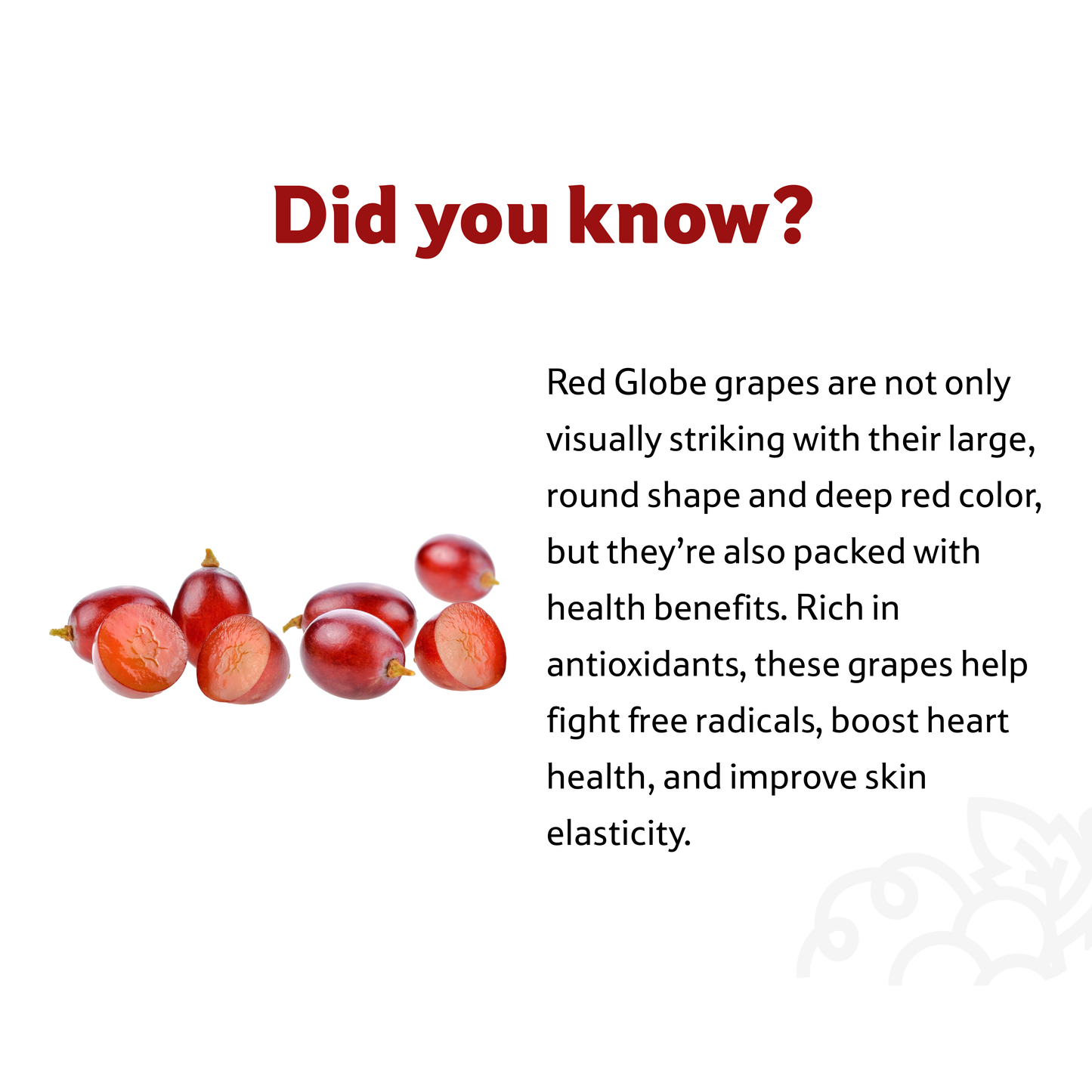 Starfresh Grapes Red Globe Premium ~ about 250 g