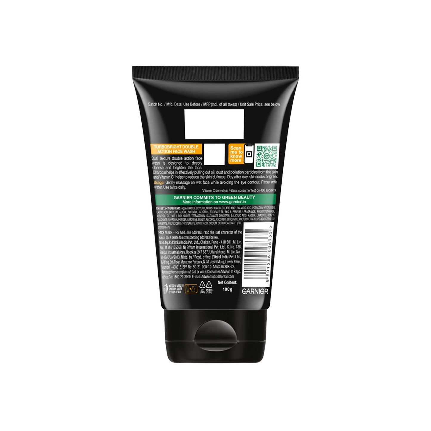 Garnier Men Powerwhite Duo Face Wash 100 g