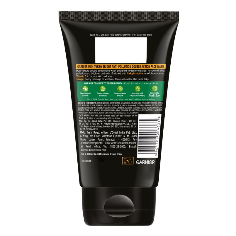 Garnier Men Powerwhite Duo Face Wash 100 g