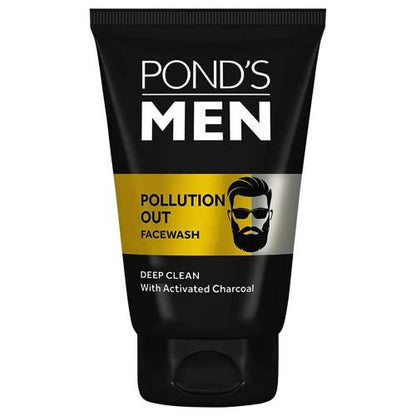 Ponds Men Pollution Out Activated Charcoal Deep Clean Facewash 100 g
