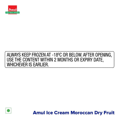 Amul Moroccan Dryfruit Icecream 1 ltr (party pack)