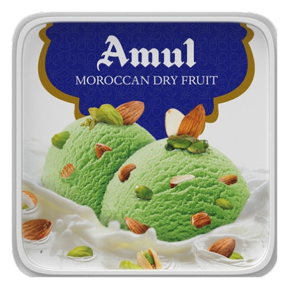Amul Moroccan Dryfruit Icecream 1 ltr (party pack)