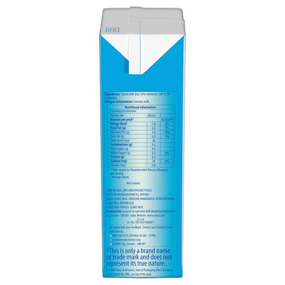 Amul Taaza Toned Milk Tetrapack 200 ml