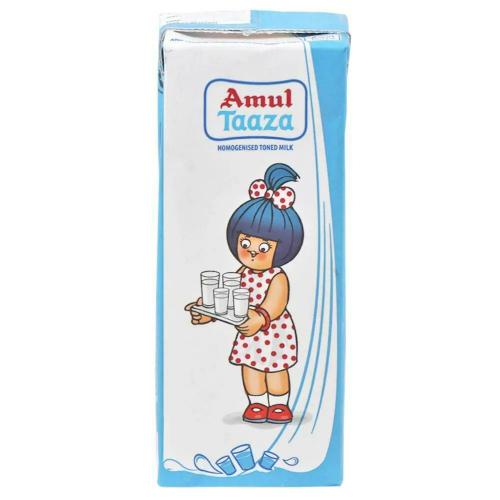 Amul Taaza Toned Milk Tetrapack 200 Ml