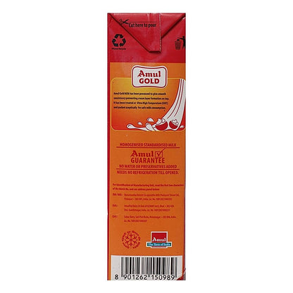 Amul Gold Milk Tetrapack 1 ltr