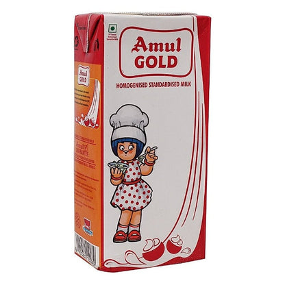 Amul Gold Milk Tetrapack 1 ltr