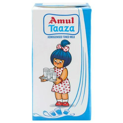Amul Taaza Toned Milk Tetrapack 1 ltr