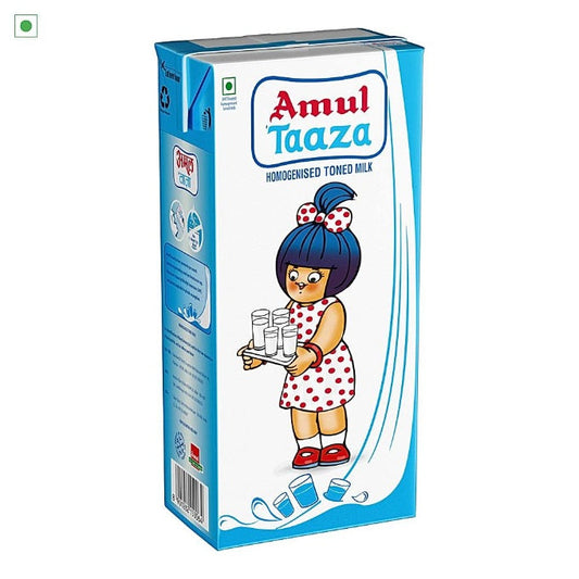 Amul Taaza Toned Milk Tetrapack 1 ltr