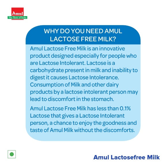 Amul Lactose Free Milk 250 ml