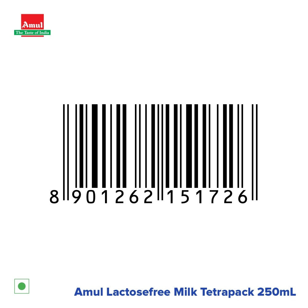 Amul Lactose Free Milk 250 ml