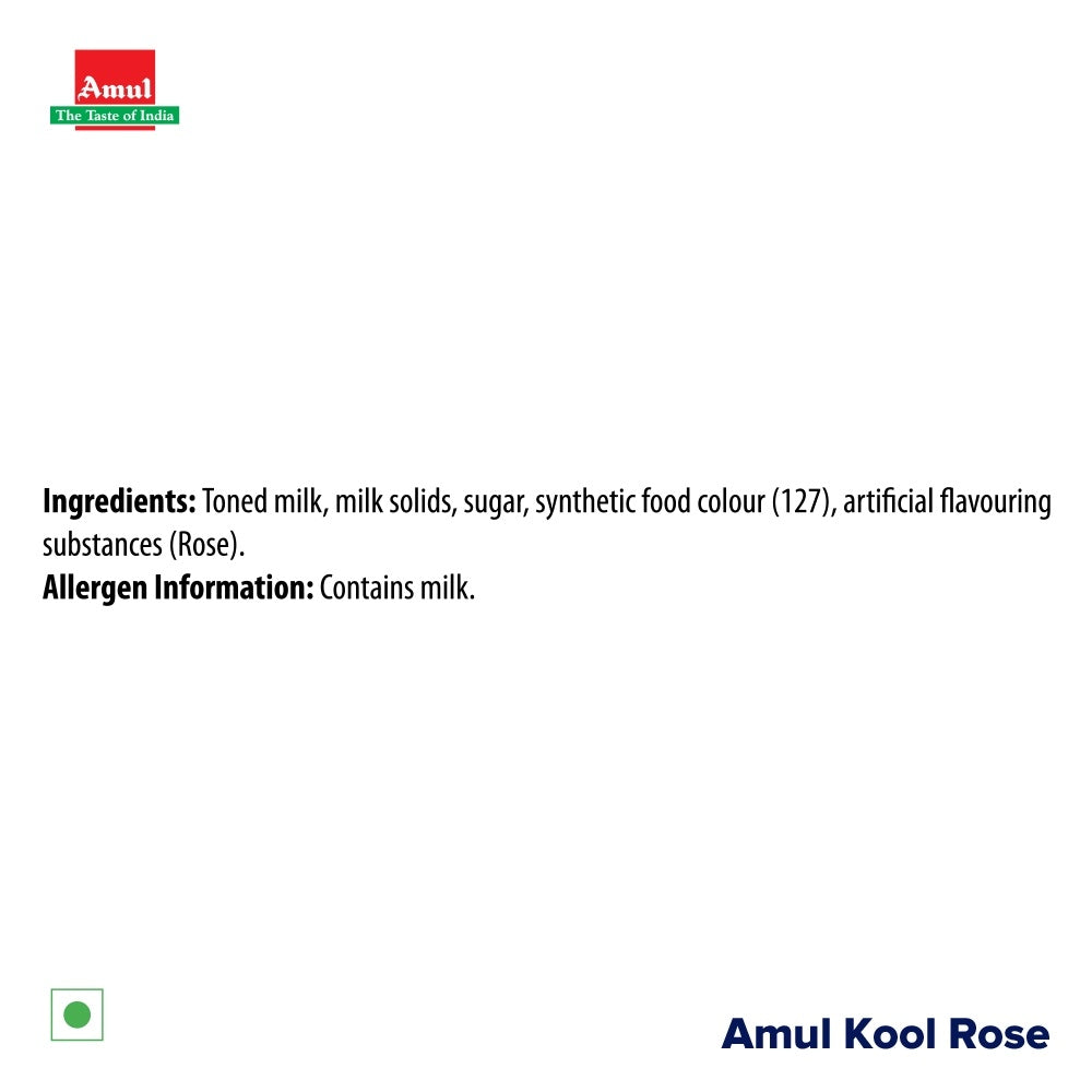 Amul Kool Rose Flavoured Milk 200 ml