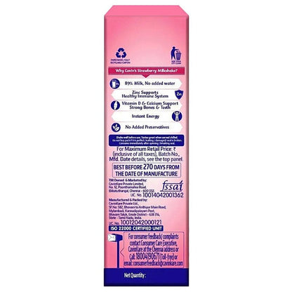 Cavin'S Milkshake Strawberry 180 ml
