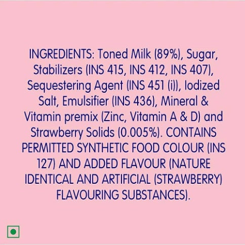 Cavin'S Milkshake Strawberry 180 ml