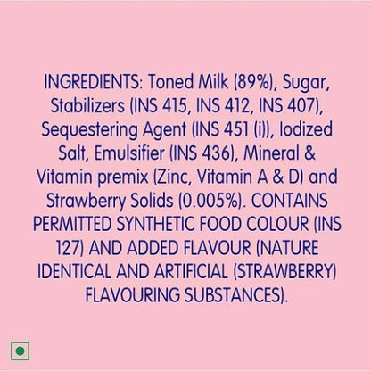 Cavin'S Milkshake Strawberry 180 ml
