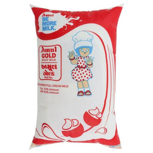 Amul Gold Milk Pouch 1 Ltr