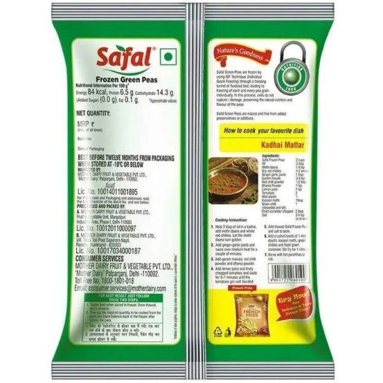 Safal Frozen Green Peas 1 kg