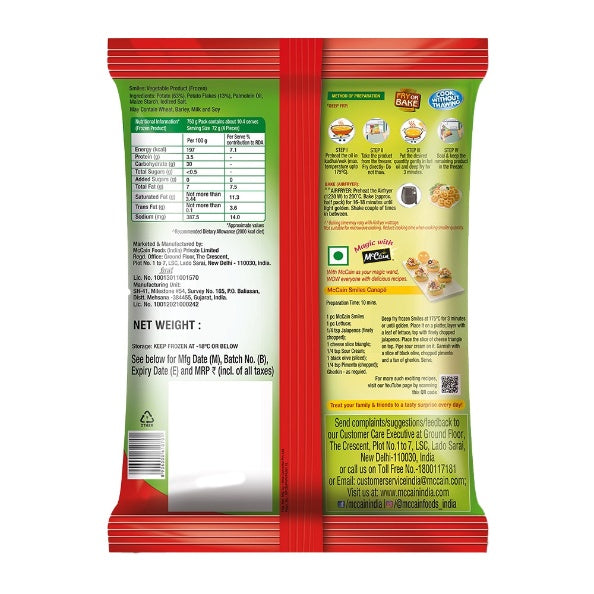 Mccain Smiles 750 g