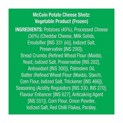 Mccain Potato Cheese Shotz 250 g