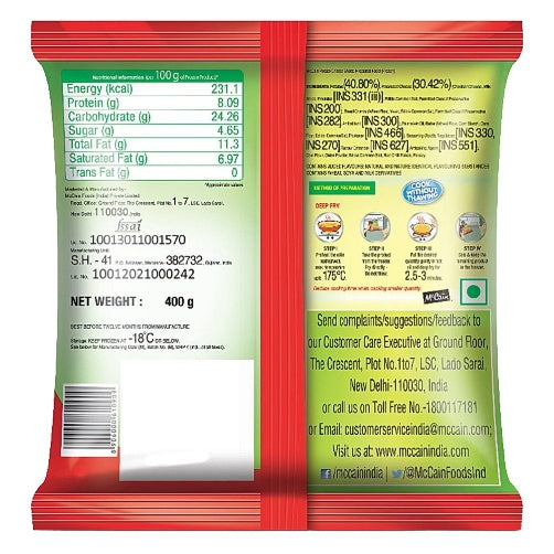 Mccain Cheese Shotz 400 g