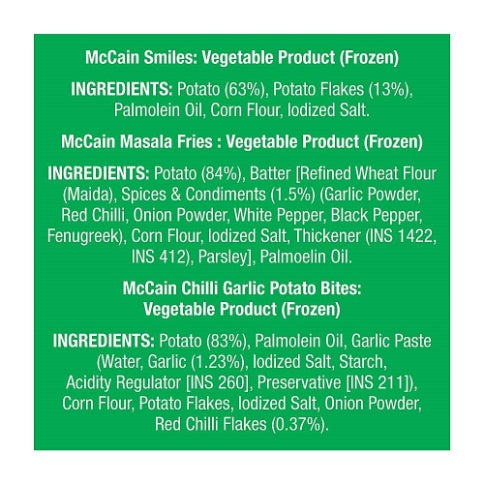 Mccain Variety Pack 550 g