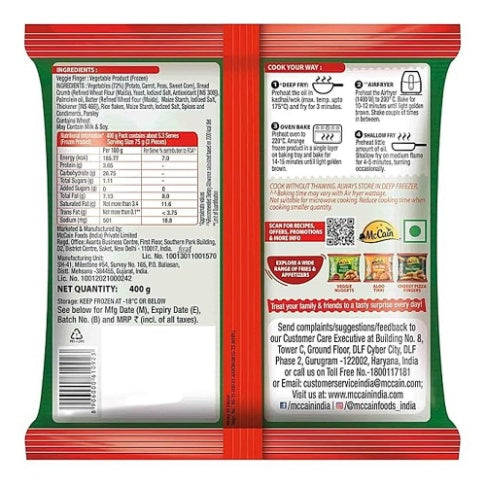 Mccain Veggie Finger 400 g