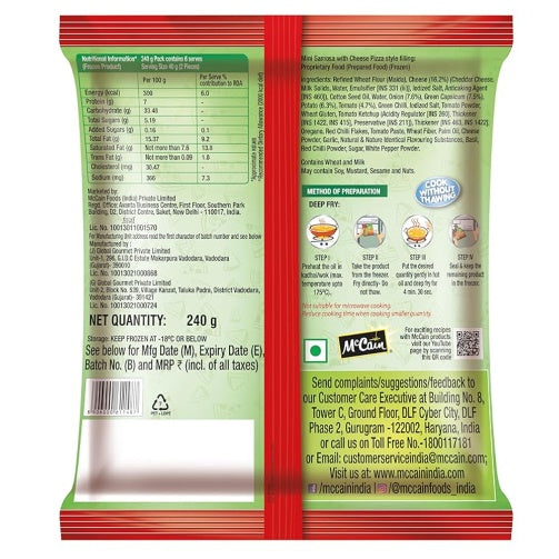 Mccain Mini Cheese Pizza Samosa 240 g