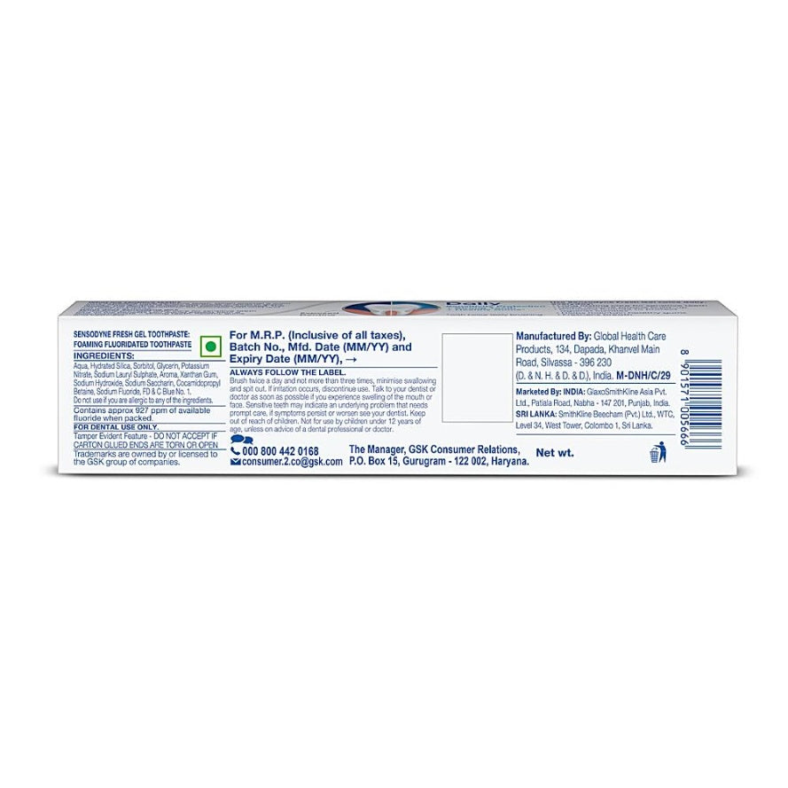 Sensodyne Fresh Gel Toothpaste 150 g