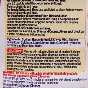 Harpic Bathroom Cleaner Lemon 500 ml