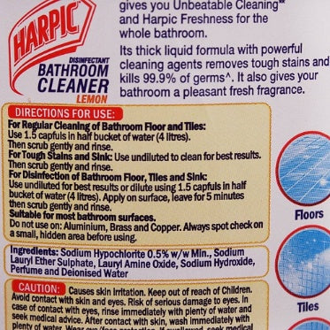 Harpic Bathroom Cleaner Lemon 500 ml