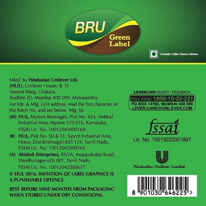 Bru Green Label Filter Coffee 500 g