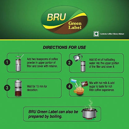 Bru Green Label Filter Coffee 500 g