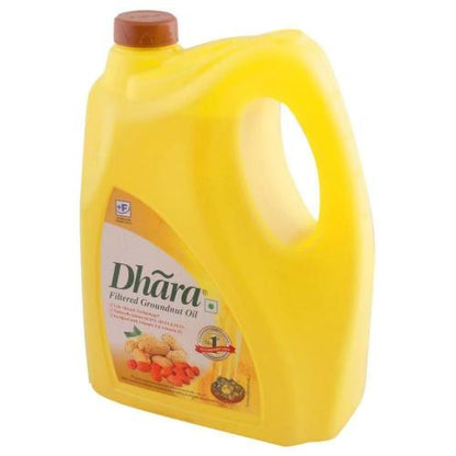 Dhara Filtered Groundnut Oil 5 ltr