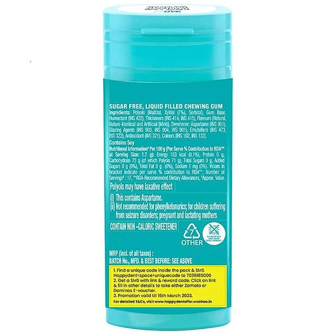 Happydent Wave Xylitol Mint Bottle 30.6 g