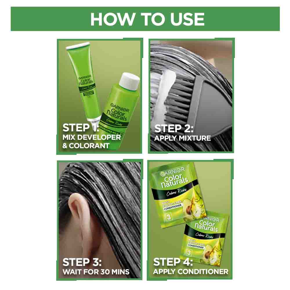Garnier Colour Natural Black 1 Hair Colour 20 ml