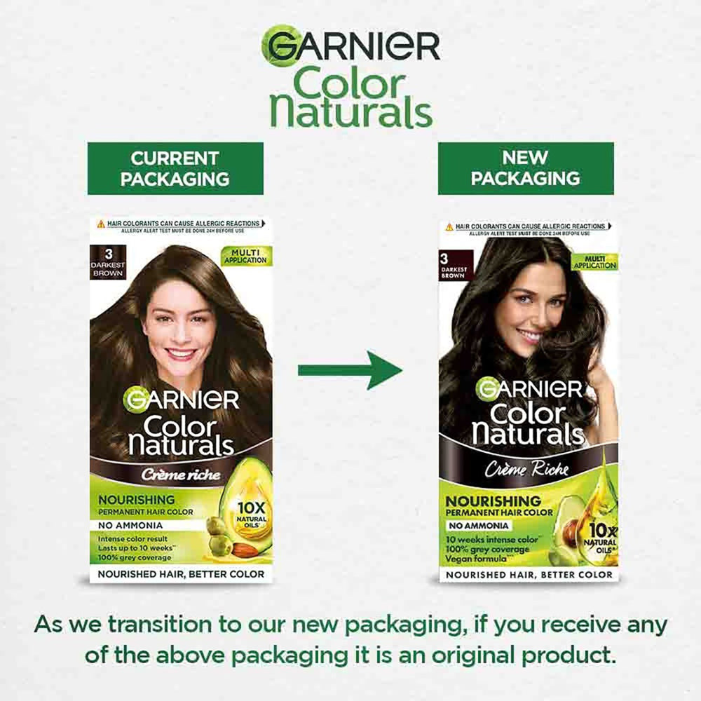 Garnier Colour Natural Dark Brown 3 Hair Colour 20 ml