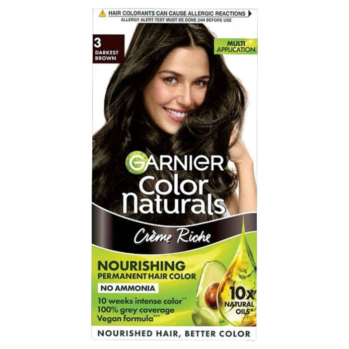 Garnier Colour Natural Dark Brown 3 Hair Colour 20 ml