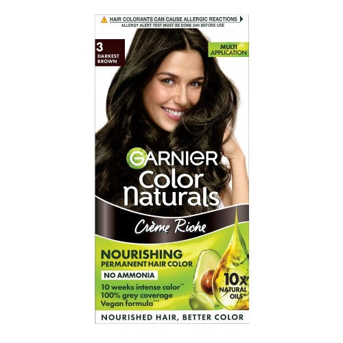 Garnier Colour Natural Dark Brown 3 Hair Colour 20 Ml
