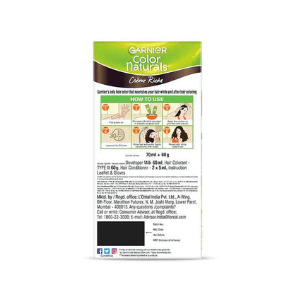 Garnier Colour Natural Brown 4 Hair Colour 70 ml