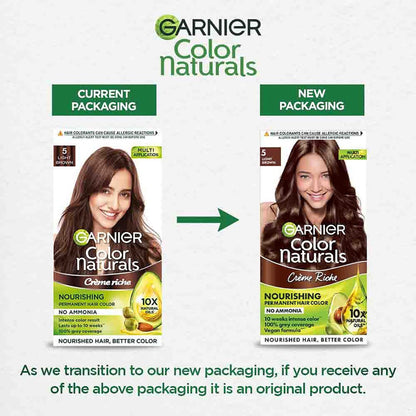 Garnier Colour Natural Light Brown 5 Hair Colour 70 ml