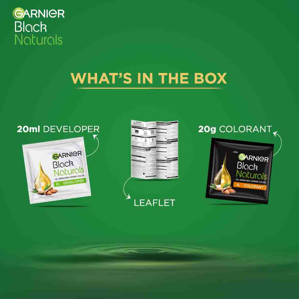 Garnier Natural Deep Black 1 Hair Colour 20 ml