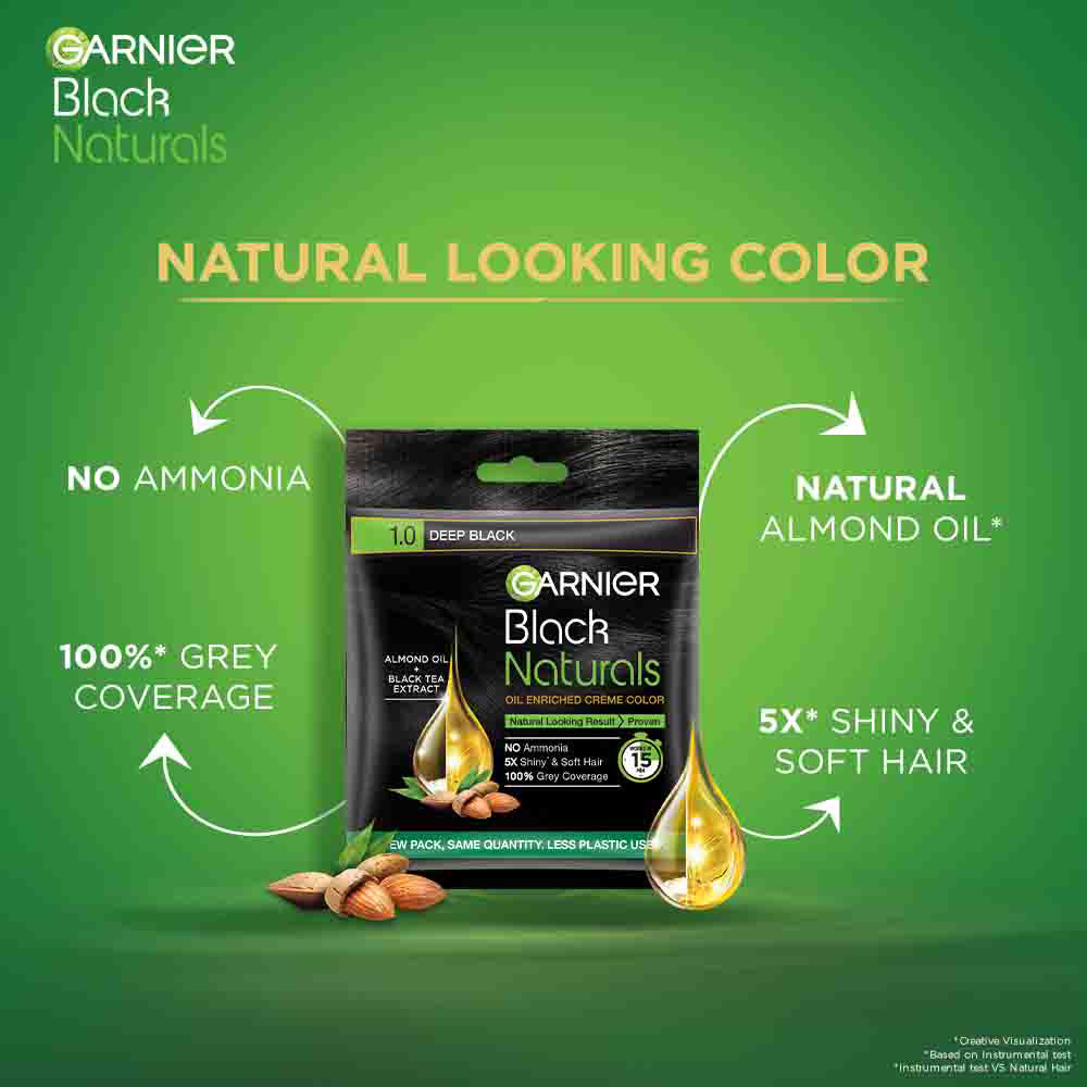 Garnier Natural Deep Black 1 Hair Colour 20 ml