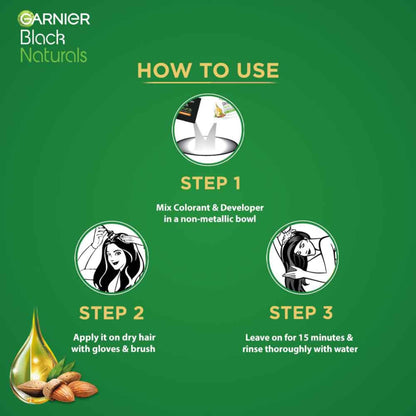 Garnier Natural Deep Black 1 Hair Colour 20 ml