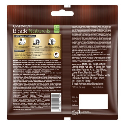 Garnier Natural Brown 4 Hair Colour 20 ml