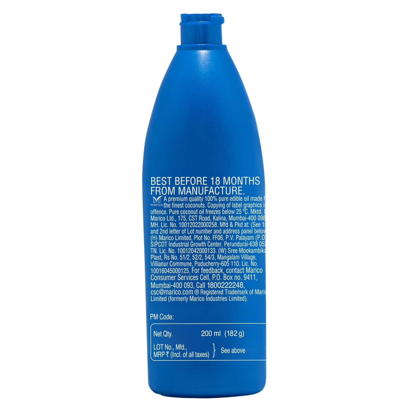 Parachute 100% Pure Coconut Oil 200 ml