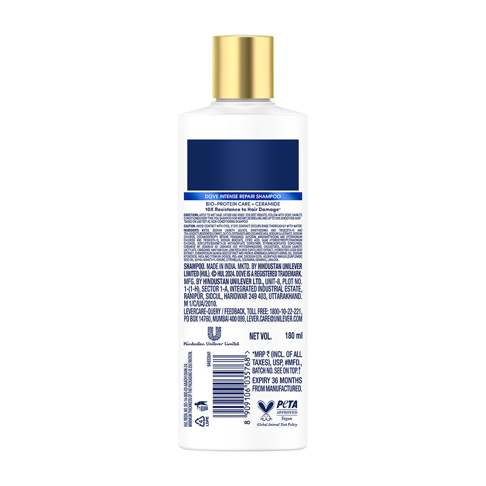 Dove Intense Repair Shampoo 180 Ml