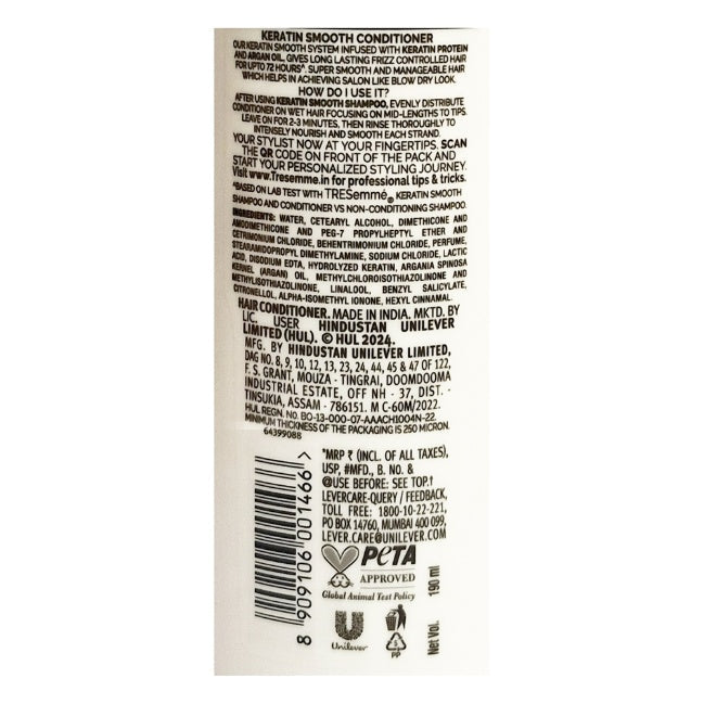 Tresemme Keratin Smooth Conditioner 190 ml