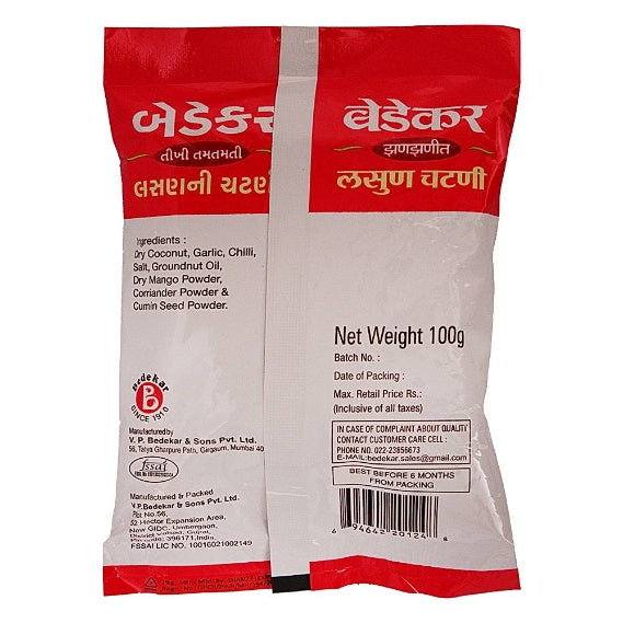 Bedekar Garlic Chutney Pouch 100 g