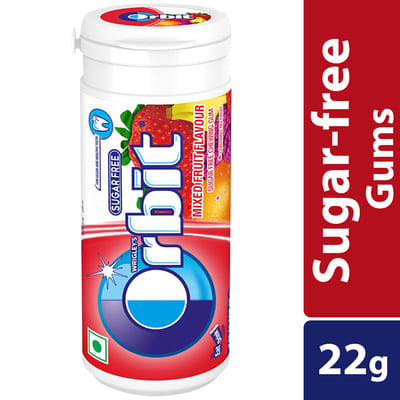 Orbit Sugar Free Bottle Fruit 19.8 gm