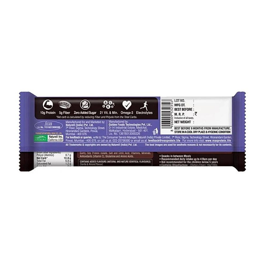 Rite Bite Work Out Sugar Free Choco Almond 50 g